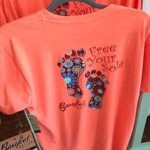 Free your sole barefoot nation T-shirt